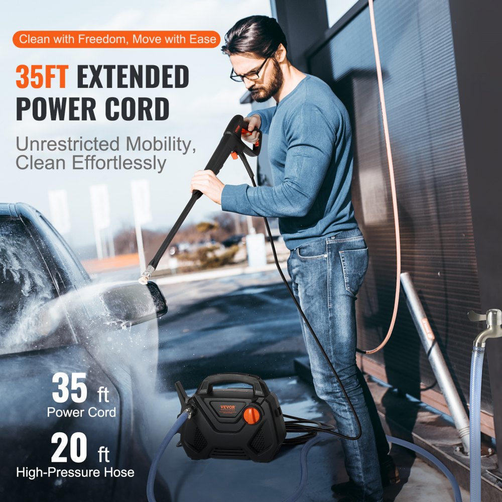 Vevor Pressure Washer 2150 PSI 1.85 GPM Electric Foam Cannon Portable Cleaner New