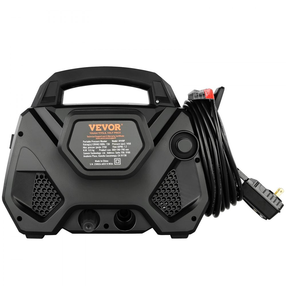 Vevor Pressure Washer 2150 PSI 1.85 GPM Electric Foam Cannon Portable Cleaner New