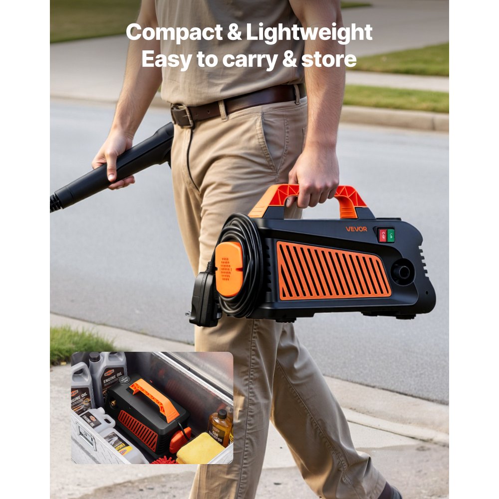 Vevor Electric Pressure Washer 2000 PSI 1.59 GPM Portable Power Washer New