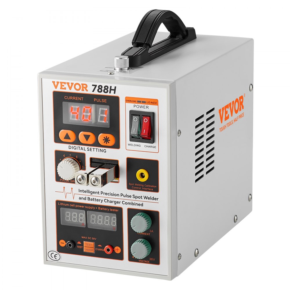 Vevor Battery Spot Welder Portable Pulse Welder & Battery Charger with 2 Welding Modes New