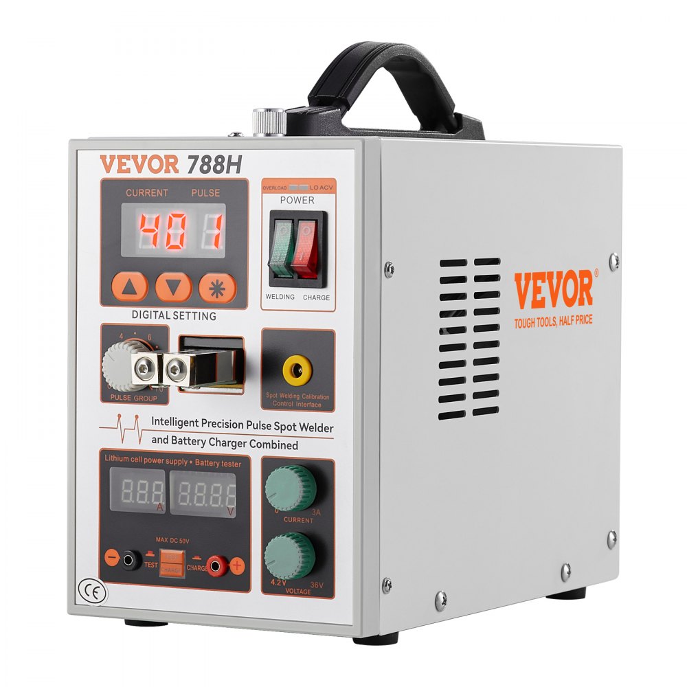 Vevor Battery Spot Welder Portable Pulse Welder & Battery Charger with 2 Welding Modes New