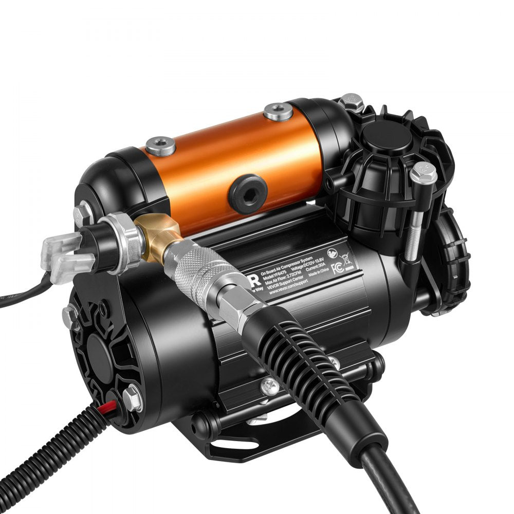 Vevor Air Compressor 12V Portable Tire Inflator 210 PSI Offroad Air Pump New