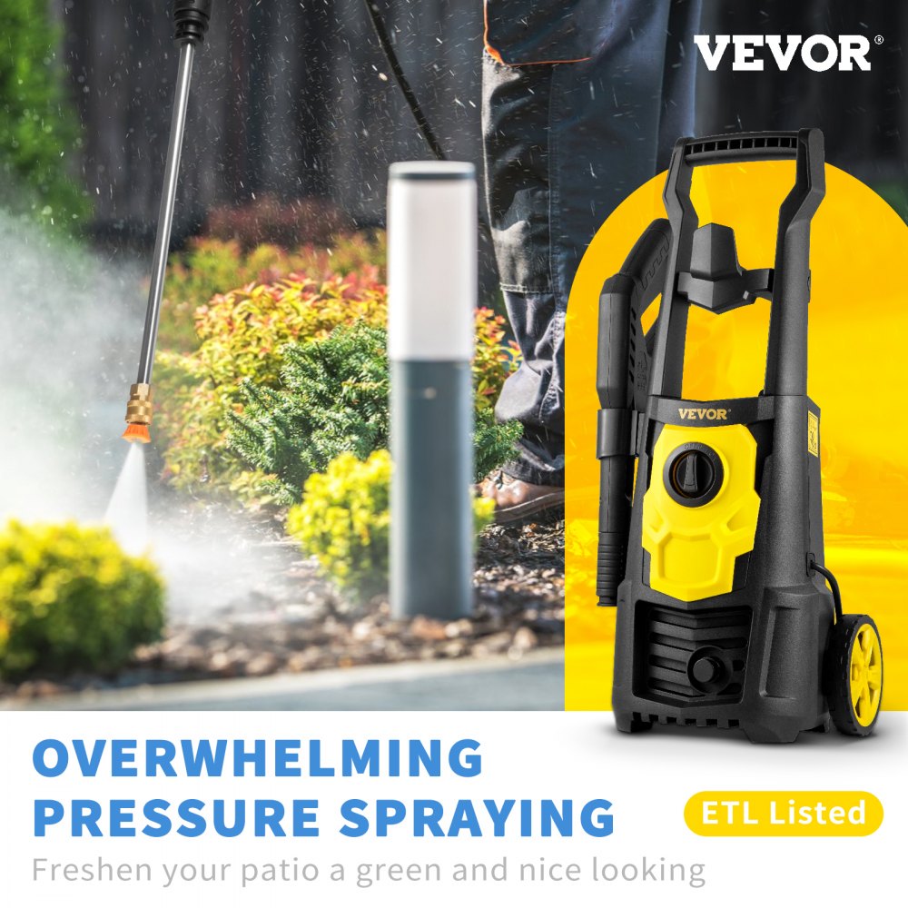 Vevor Pressure Washer 2000 PSI 1.65 GPM Electric Power Washer New