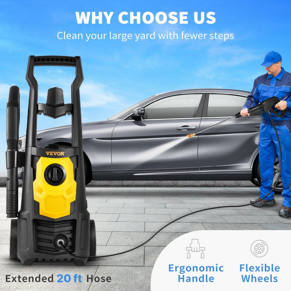 Vevor Pressure Washer 2000 PSI 1.65 GPM Electric Power Washer New