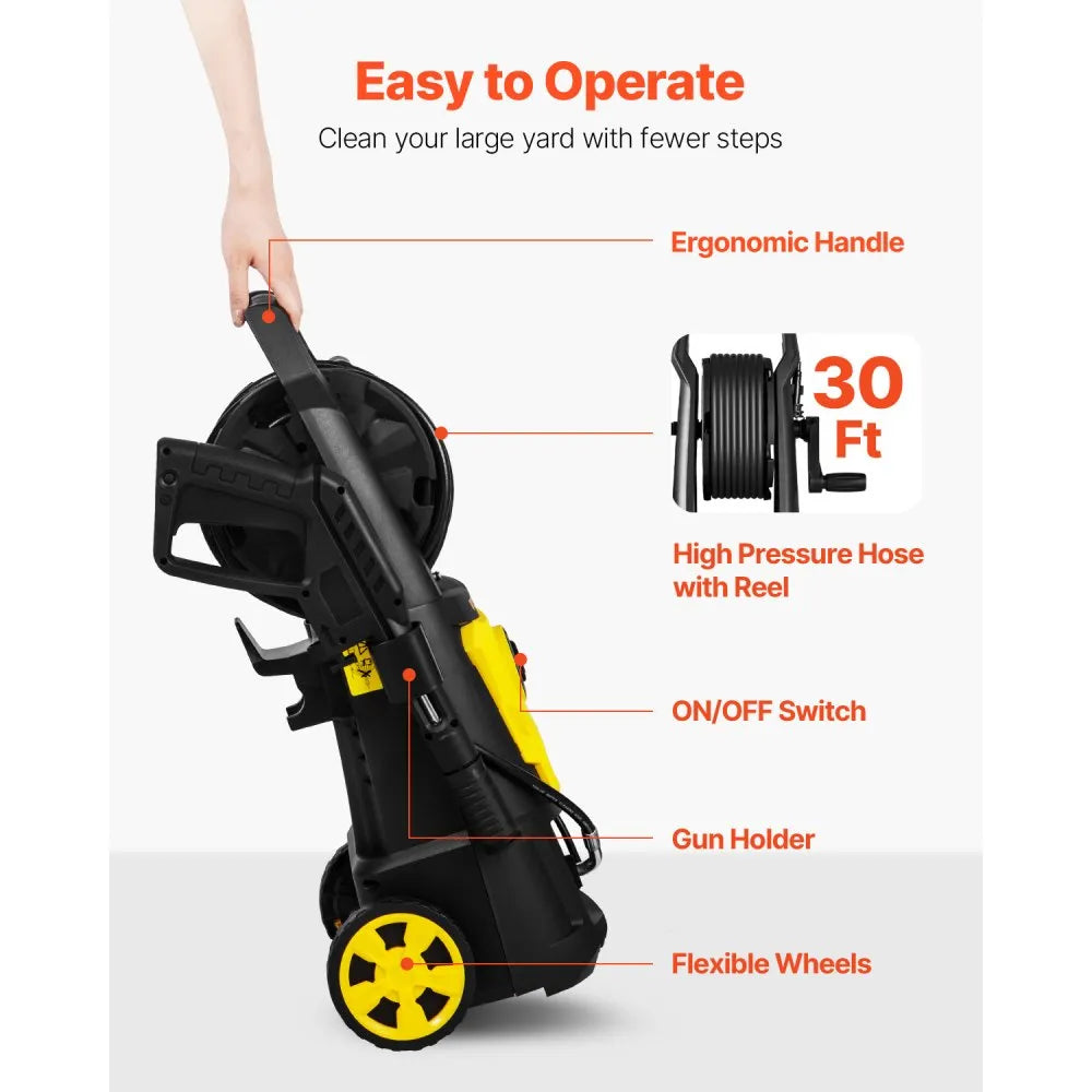 Vevor Pressure Washer 2000 PSI 1.76 GPM Electric Power Washer New