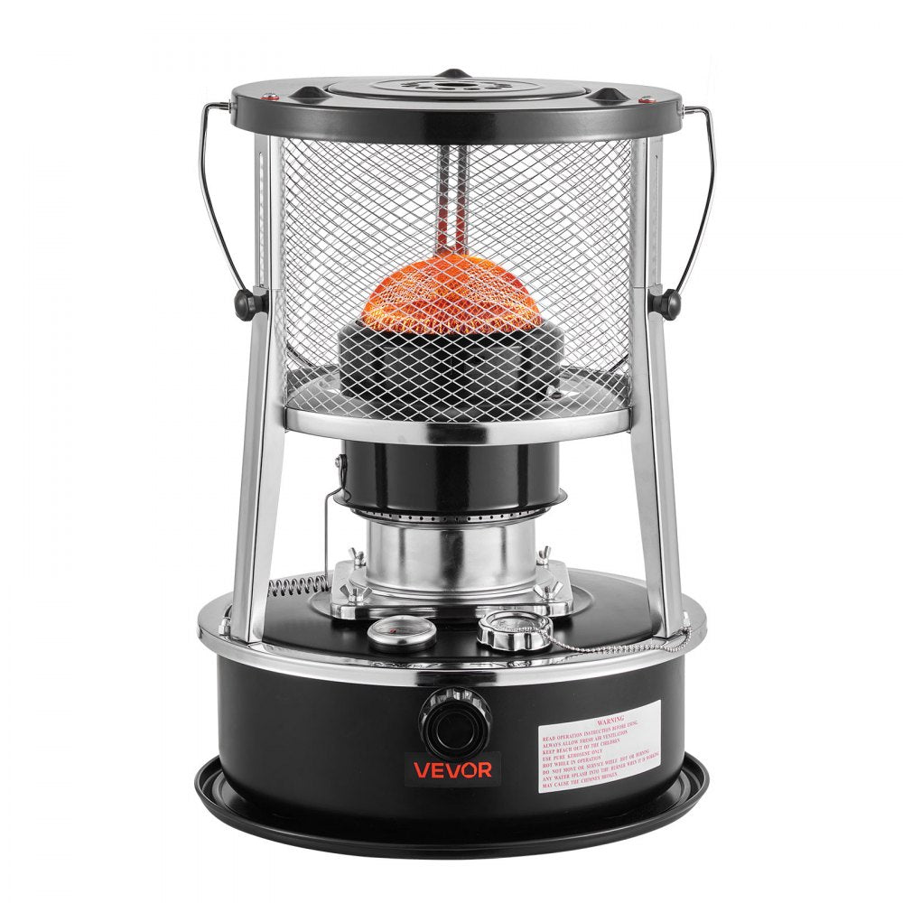 Vevor Kerosene Heater & Stove 9000 BTU Portable 2-in-1 Indoor Outdoor Camping Cooking Black New