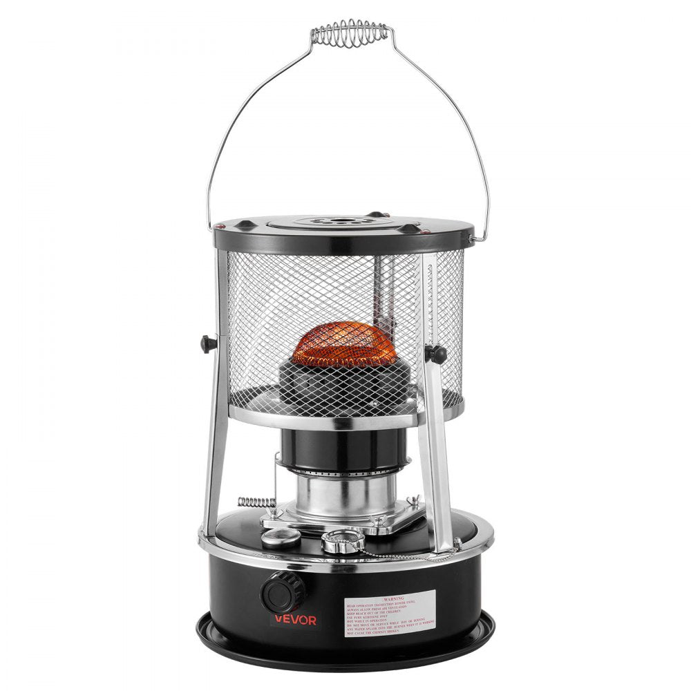 Vevor Kerosene Heater & Stove 9000 BTU Portable 2-in-1 Indoor Outdoor Camping Cooking Black New