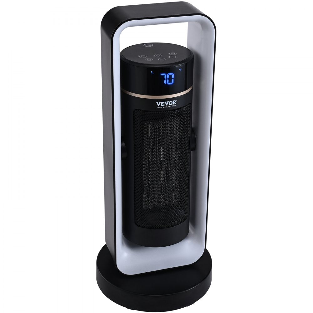 Vevor Space Heater Quiet Ceramic Fan with Thermostat Remote Control 20" New