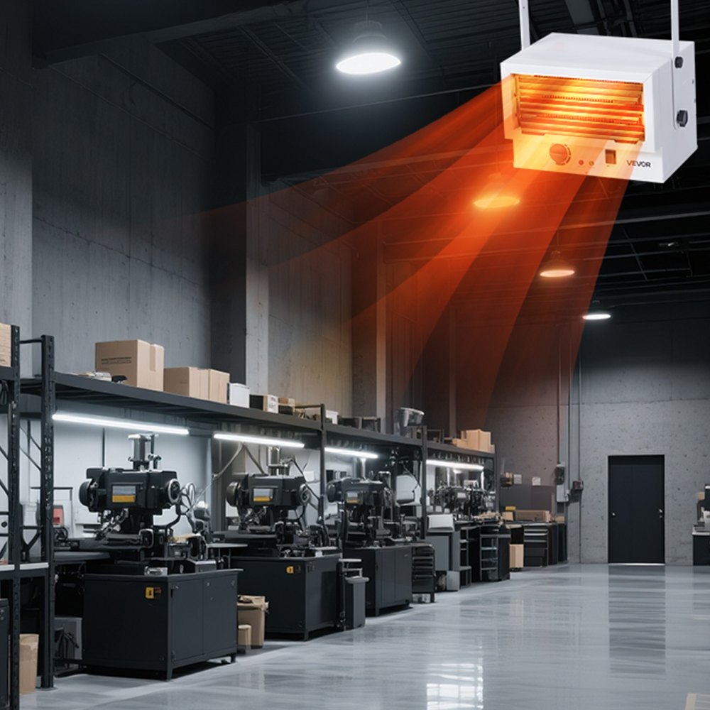 Vevor Electric Garage Heater 5000W Ceiling Mounted Shop Heater New