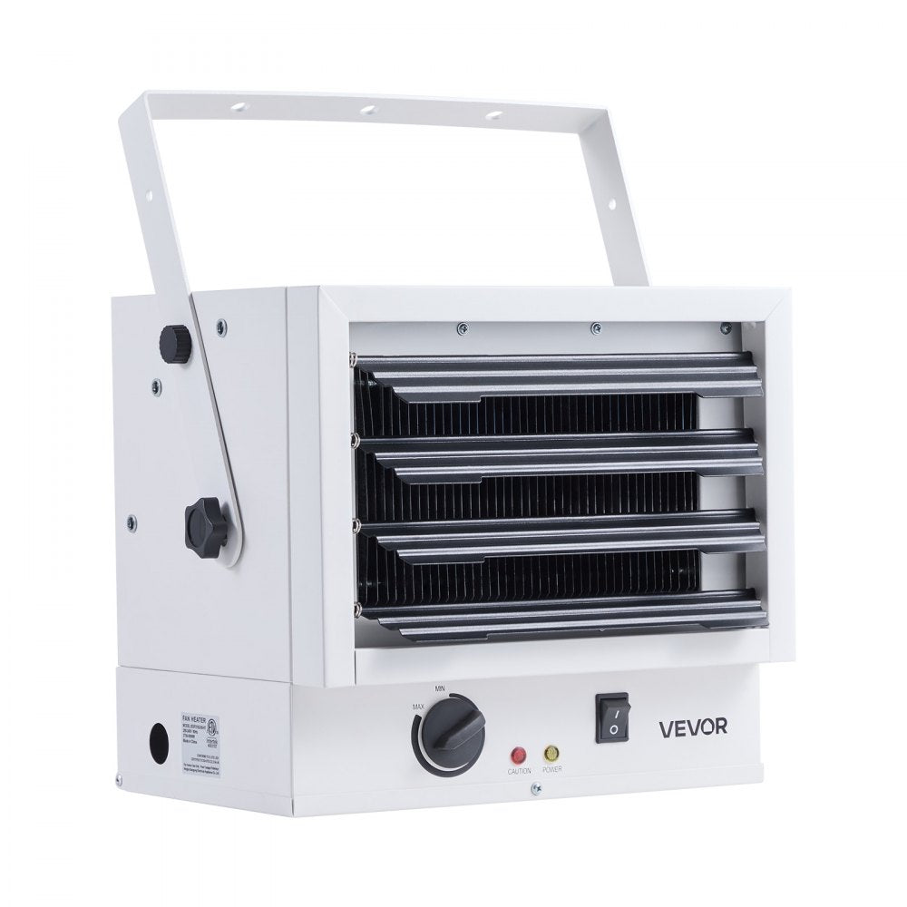 Vevor Electric Garage Heater 5000W Wall/Ceiling Mounted Shop Heater for 2 Cars 240V White New