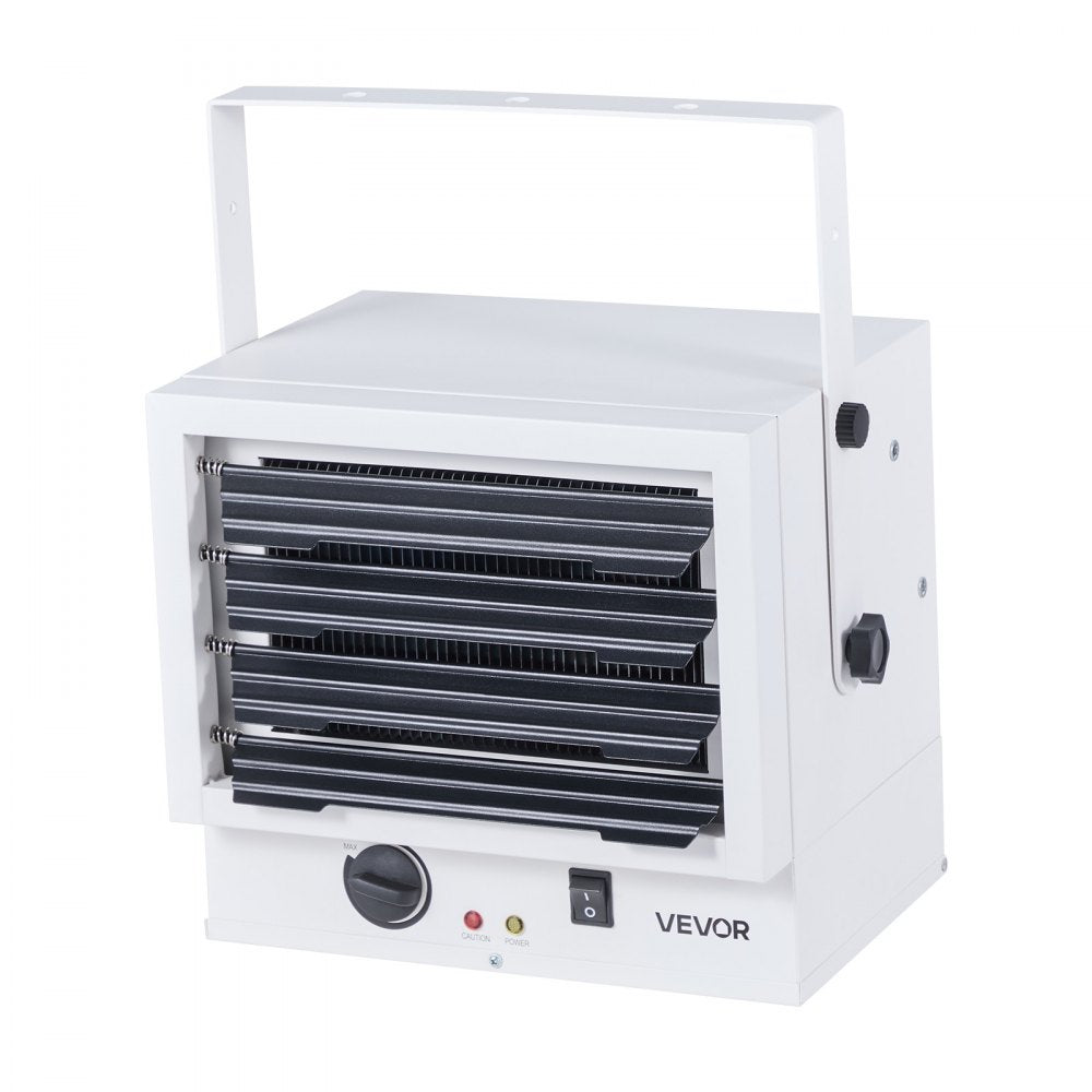 Vevor Electric Garage Heater 5000W Wall/Ceiling Mounted Shop Heater for 2 Cars 240V White New
