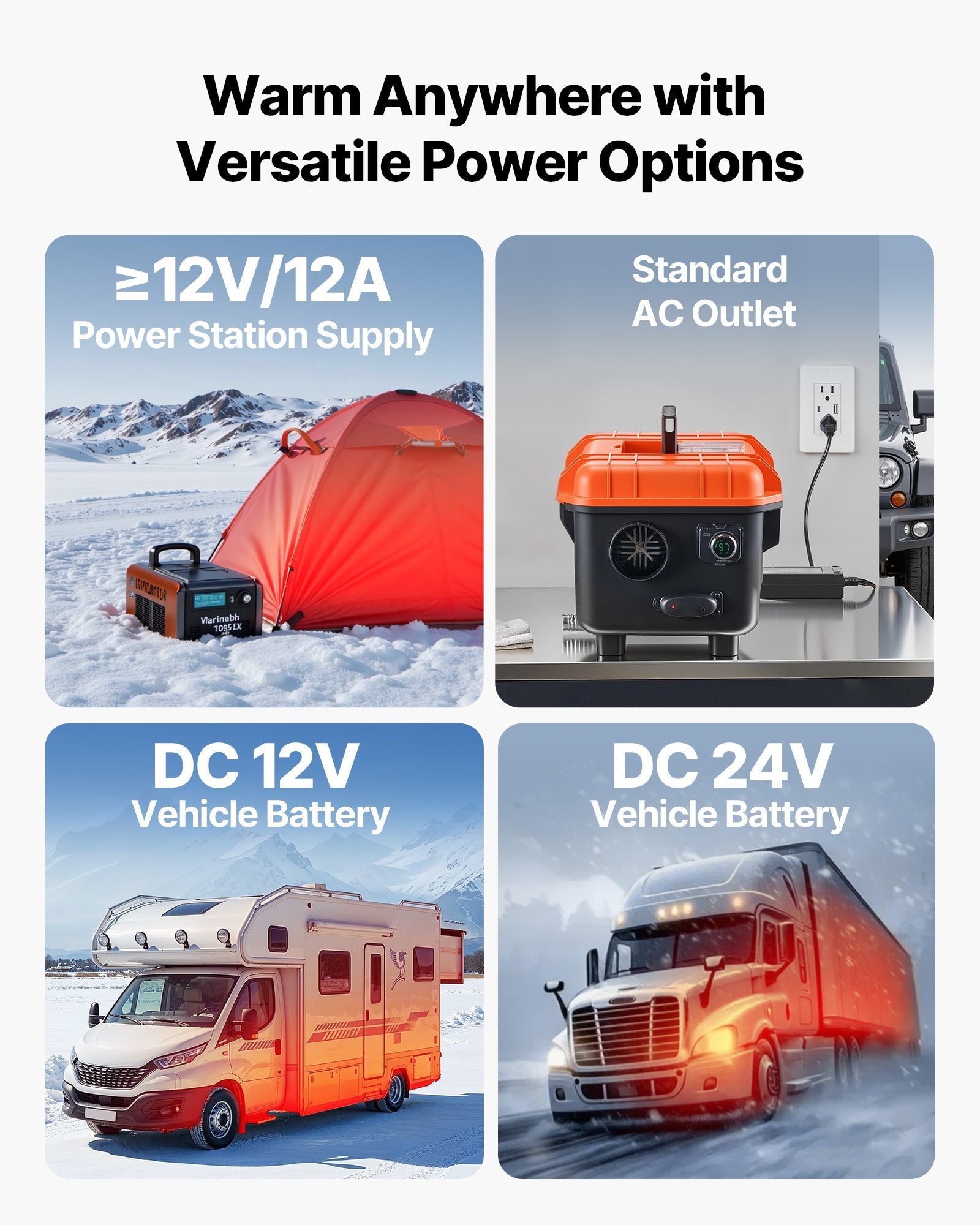 Vevor Diesel Heater 8kW DC 12/24V with Remote Control LCD Screen Toolbox Design New