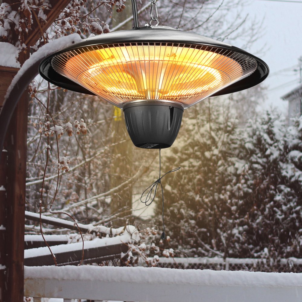 Vevor Patio Heater Hanging Infrared 1500W Outdoor Indoor Electric Space Heater New