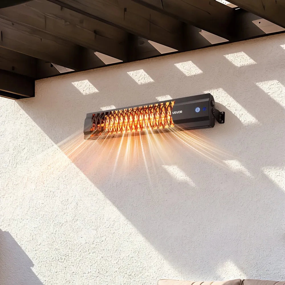 Vevor Infrared Heater 1500W Outdoor Electric Space Heater Black New