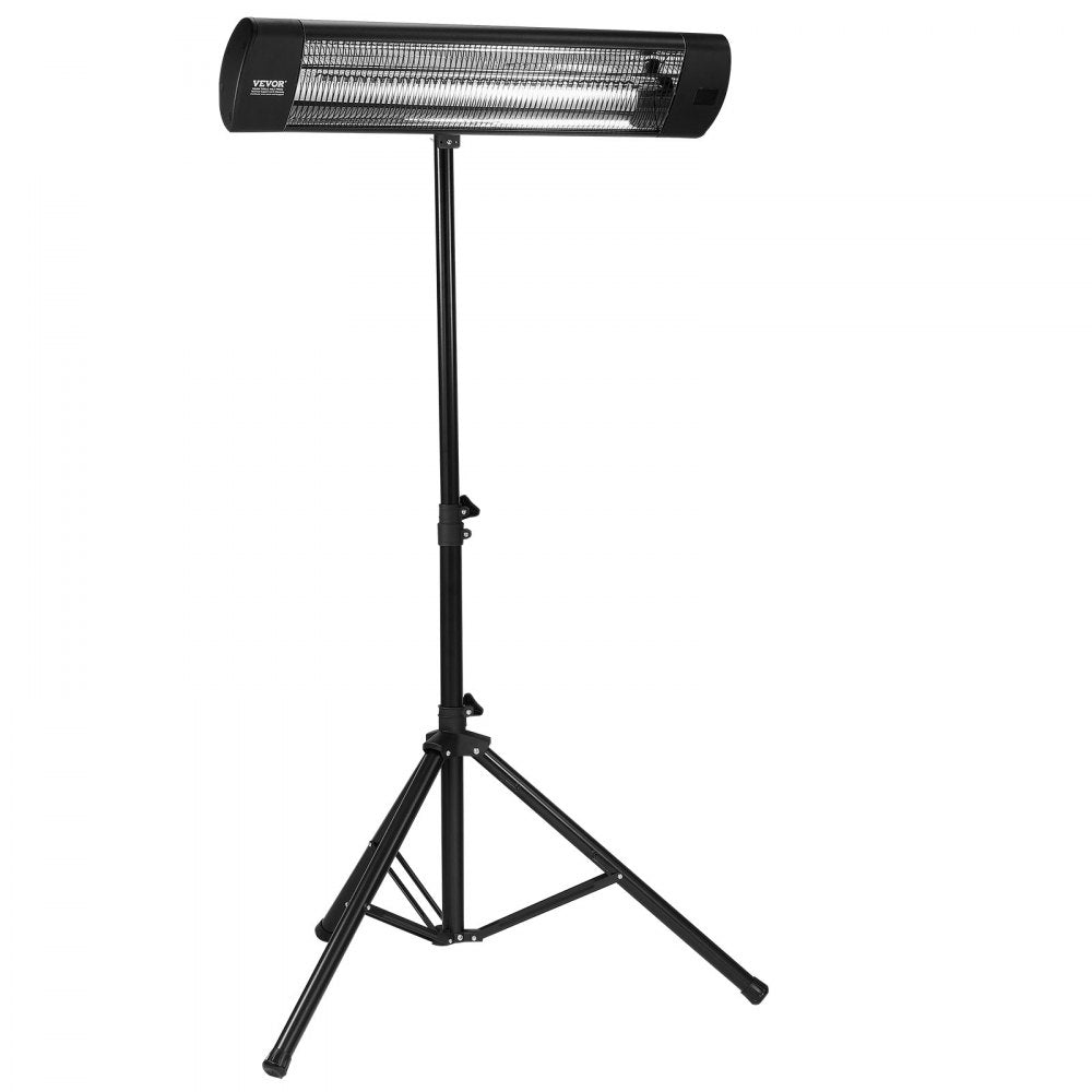 Vevor Infrared Heater 1500W Electric Space Heater with Remote Control, LED Screen, 3 Speeds & Timer New