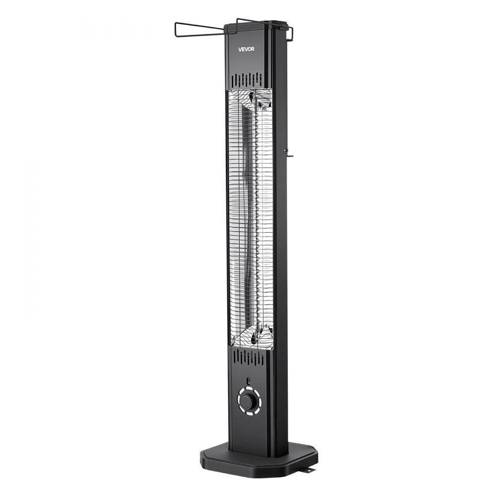Vevor Infrared Heater 1500W Outdoor Electric Space Heater with Remote Control Black New