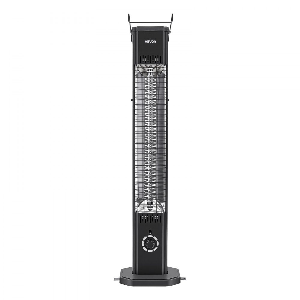 Vevor Infrared Heater 1500W Outdoor Electric Space Heater with Remote Control Black New