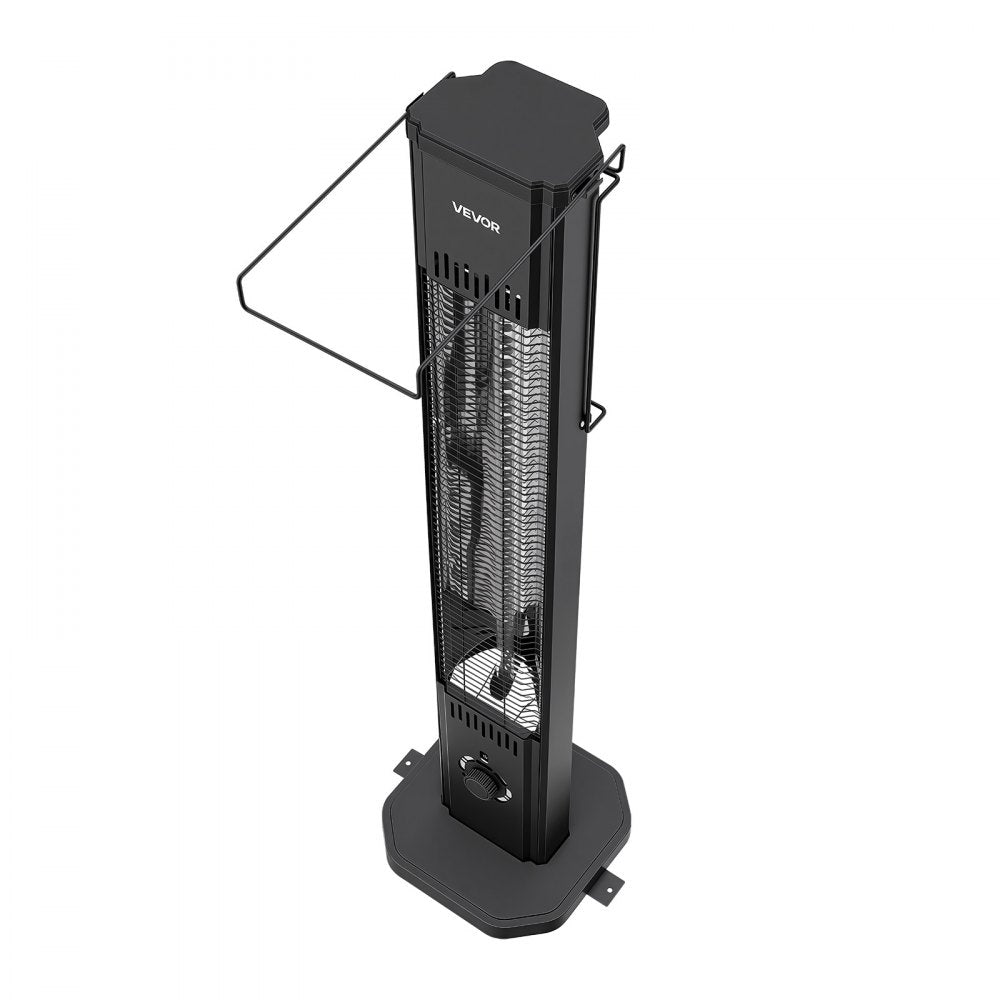 Vevor Infrared Heater 1500W Outdoor Electric Space Heater with Remote Control Black New
