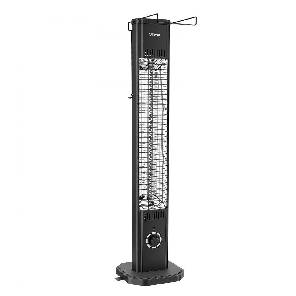 Vevor Infrared Heater 1500W Outdoor Electric Space Heater with Remote Control Black New