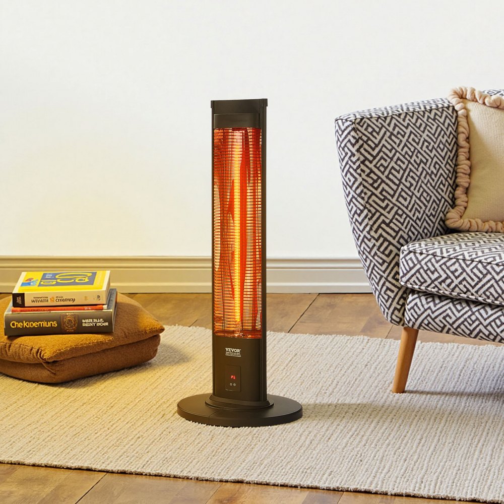 Vevor Electric Space Heater 1500W Infrared Tower Indoor Outdoor Patio Heater New