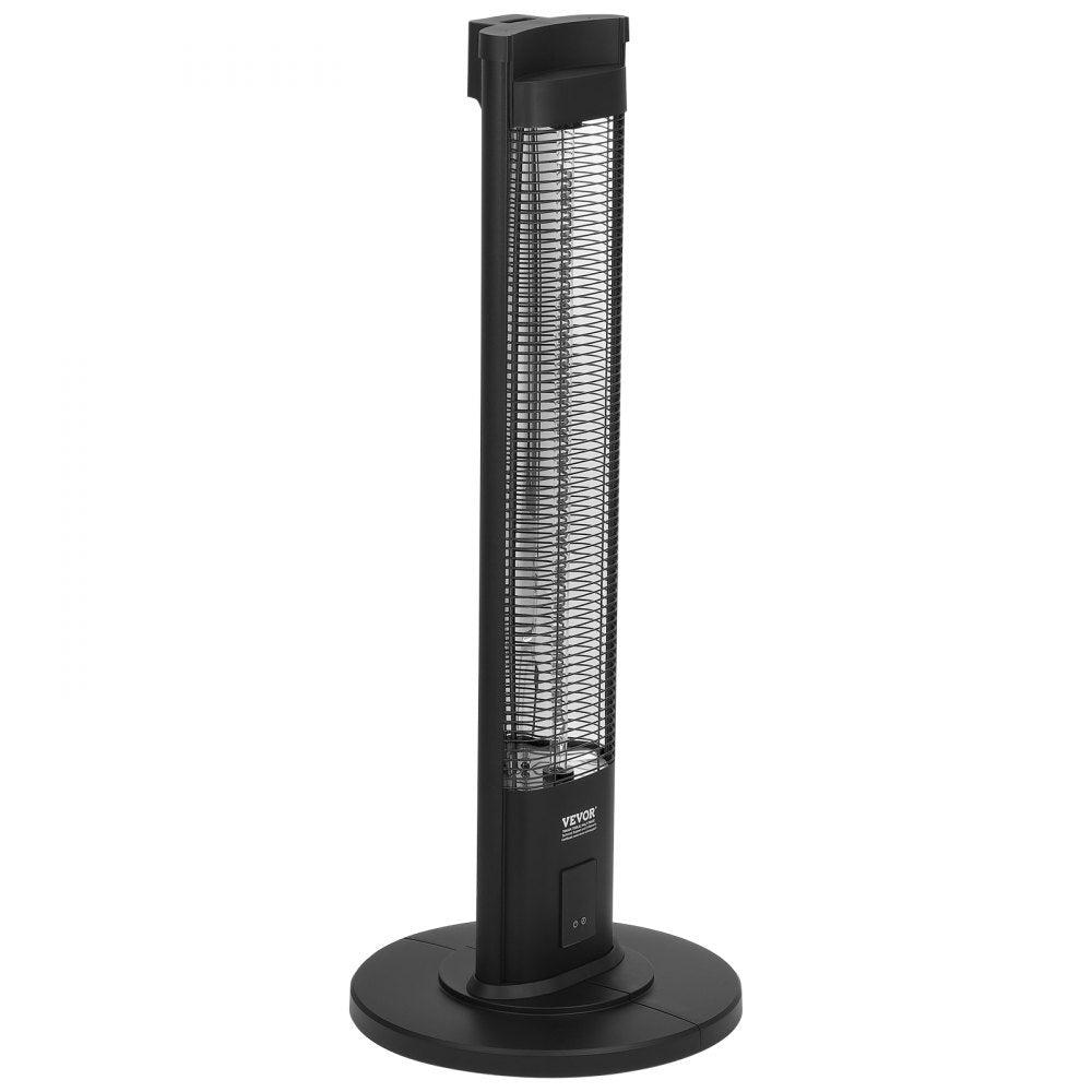 Vevor Infrared Heater 1500W Electric Space Patio Heater with Remote Control and Stand 40" New