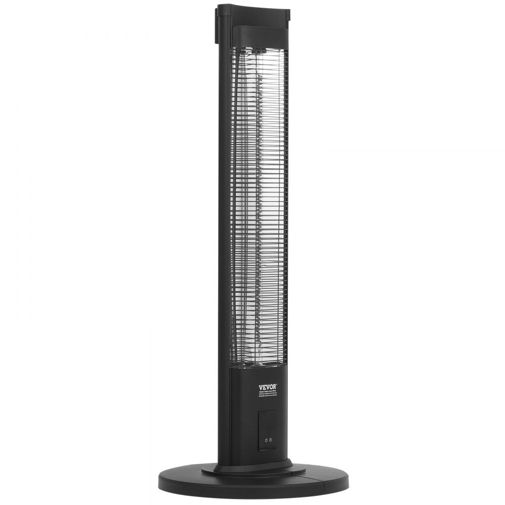Vevor Infrared Heater 1500W Electric Space Patio Heater with Remote Control and Stand 40" New