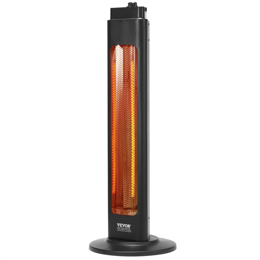 Vevor Electric Space Heater Infrared Tower 1500W Remote Control 3 Speeds 24H Timer New