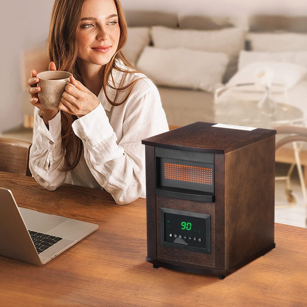Vevor Infrared Heater 1500W Remote Control Space Heater New