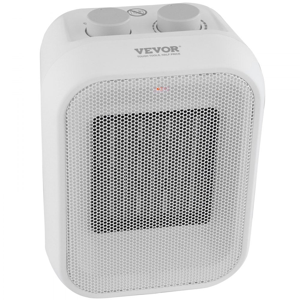 Vevor Space Heater Portable Electric Ceramic Heater with Thermostat 1000W/1500W 9" New