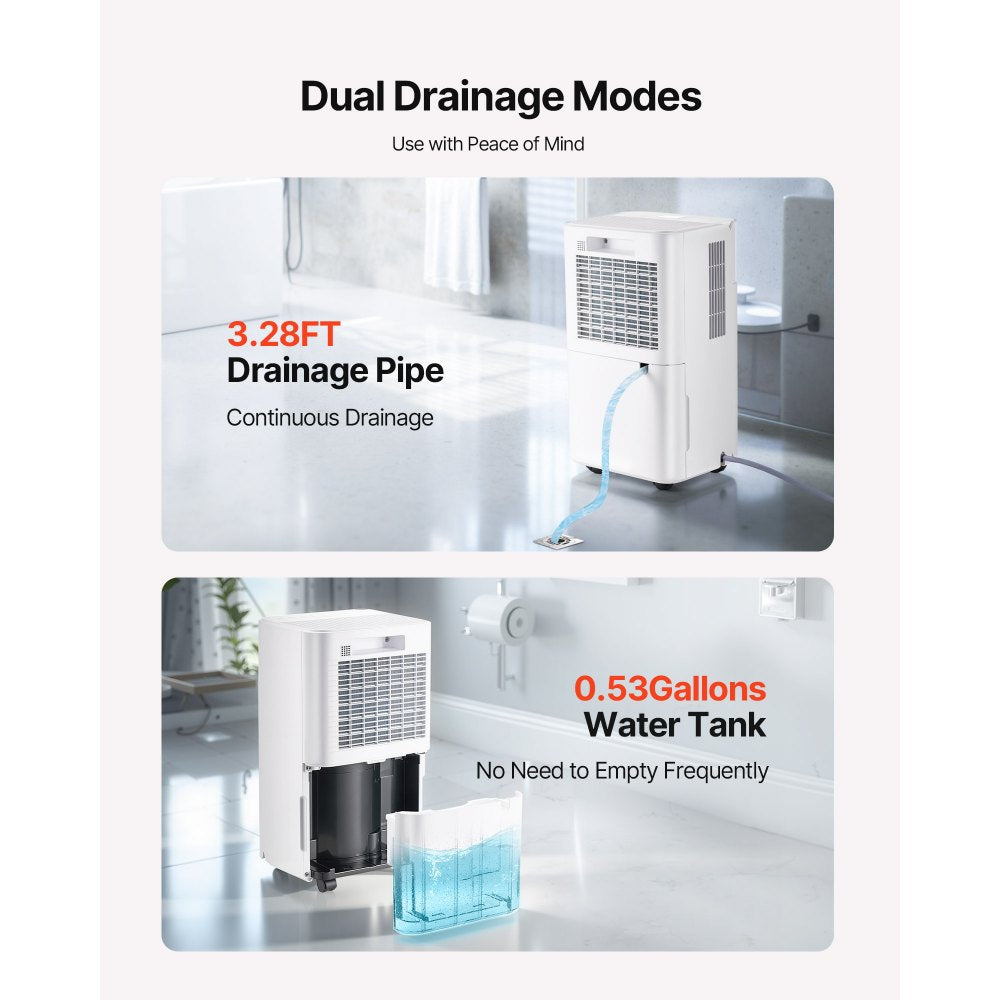 Vevor Dehumidifier 30-Pint Smart Humidity Control for Home & Basement New