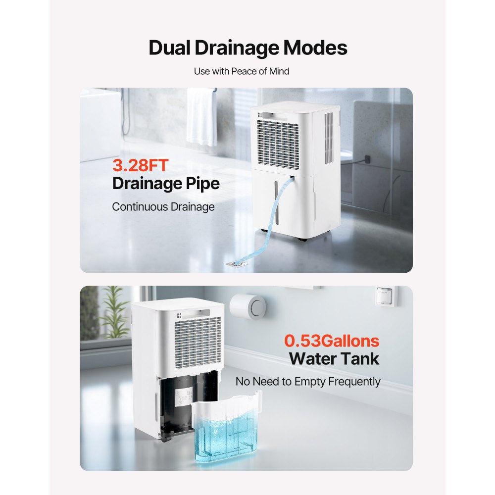 Vevor Dehumidifier 35-Pint Smart Humidity Control for Home & Basement New