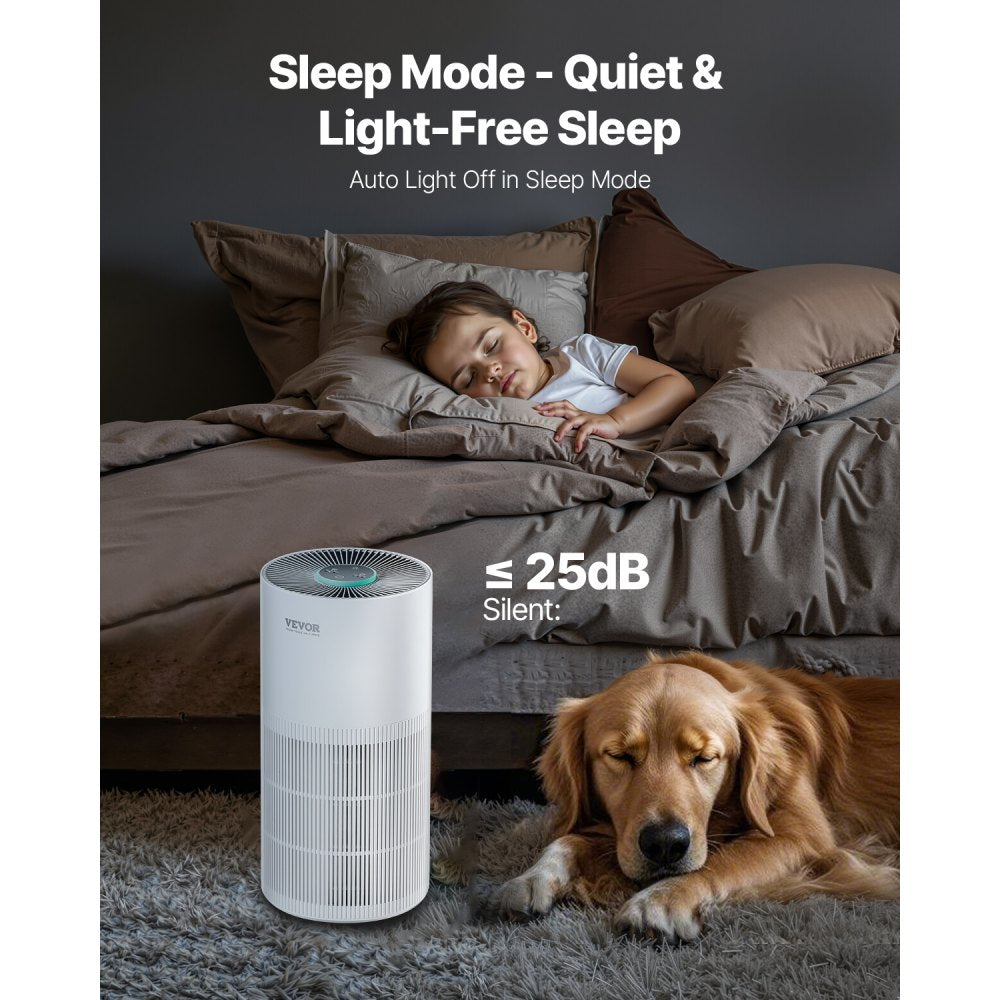 Vevor Air Purifier H11 HEPA Smart Home & Office 1100 ft²/h New