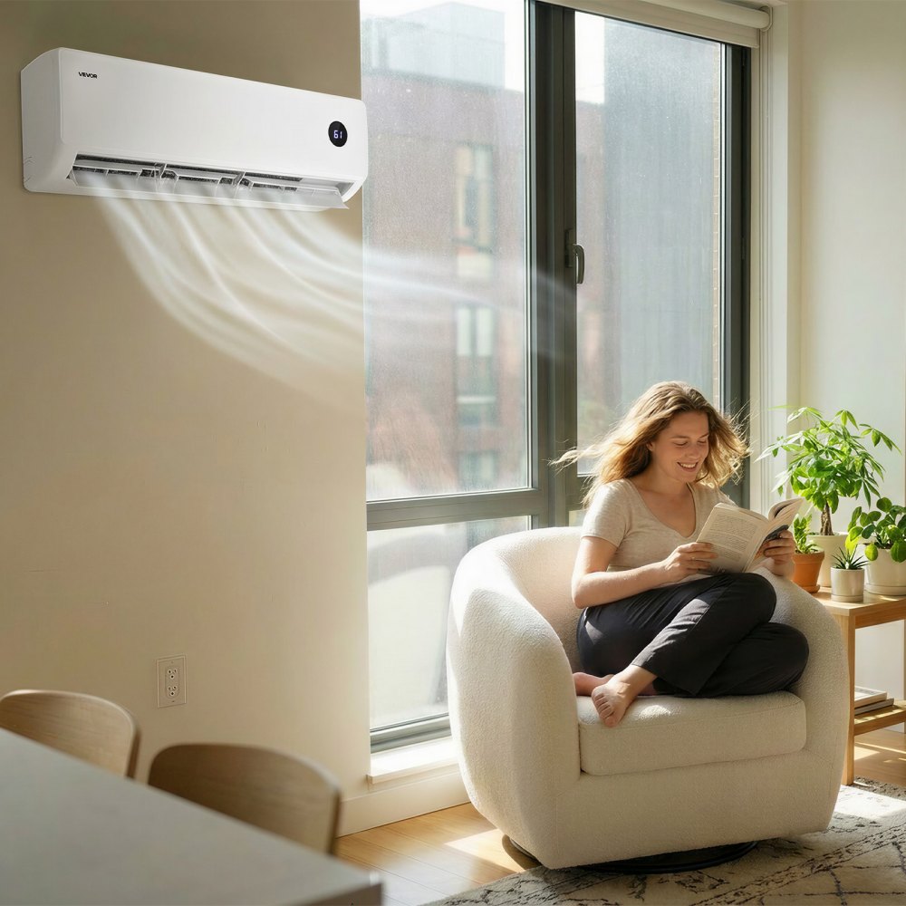 Vevor Mini Split Air Conditioner 18,000 BTU 230V 19 SEER2 for 1,250 Sq. Ft. New