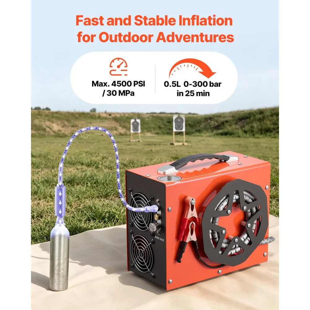 Vevor PCP Air Compressor 4500 PSI Portable Airgun Compressor New