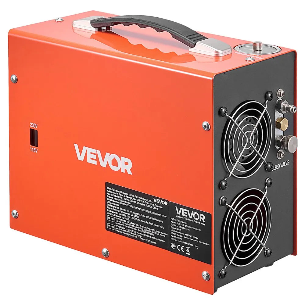 Vevor PCP Air Compressor 4500 PSI Portable Airgun Compressor New