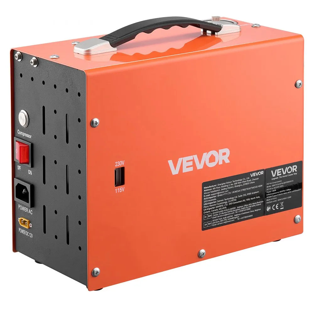 Vevor PCP Air Compressor 4500 PSI Portable Airgun Compressor New