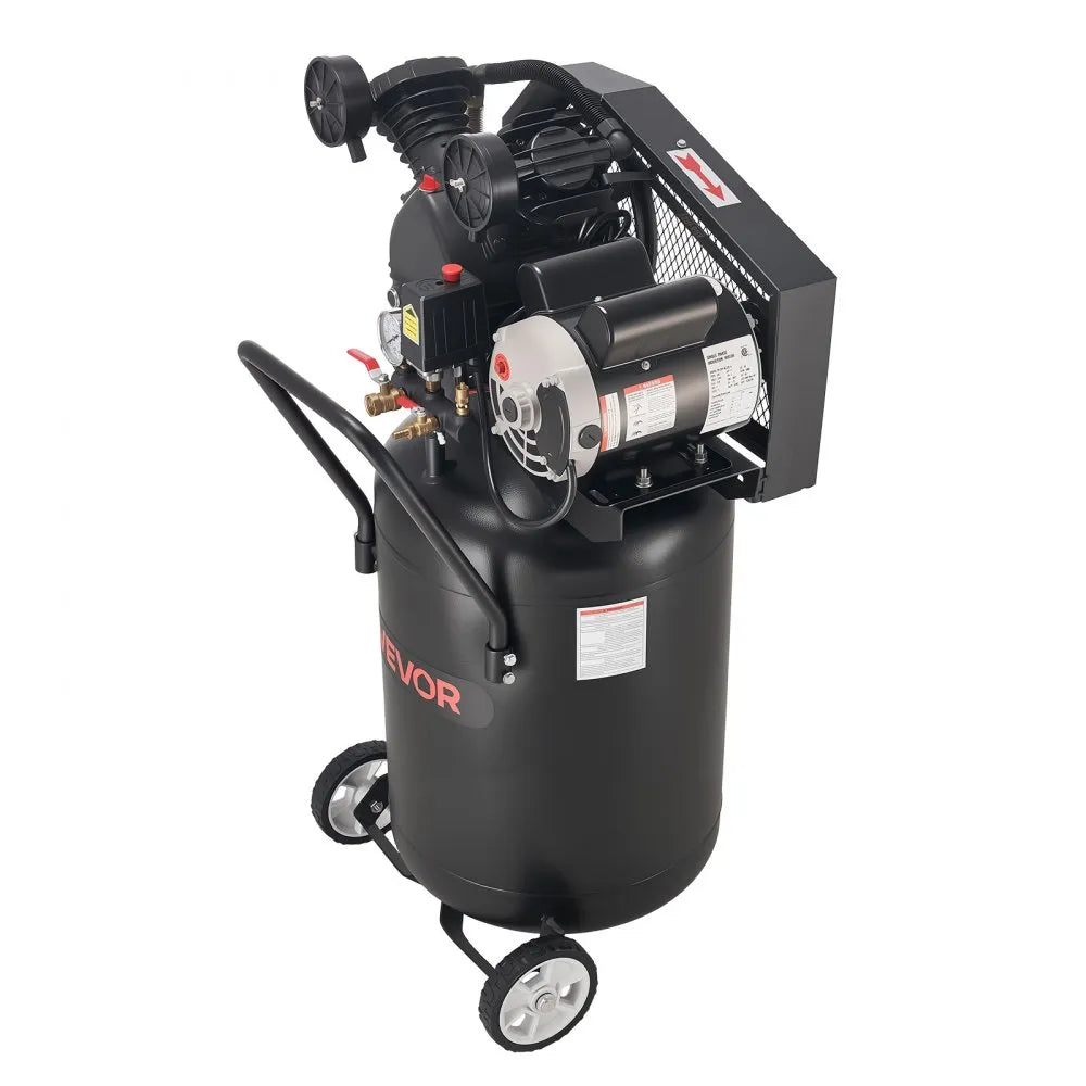 Vevor Air Compressor 20-Gallon 2 HP Oil-Lubricated Vertical on Wheels 135 PSI New