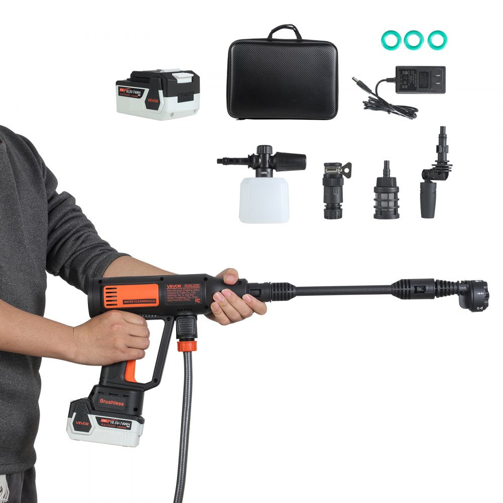 Vevor Pressure Washer Cordless 1200 PSI Portable Handheld Power Cleaner New