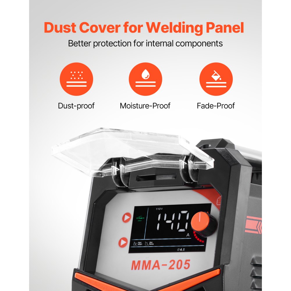 Vevor Welder 205A 2-in-1 MMA Lift TIG Stick Welding Machine New