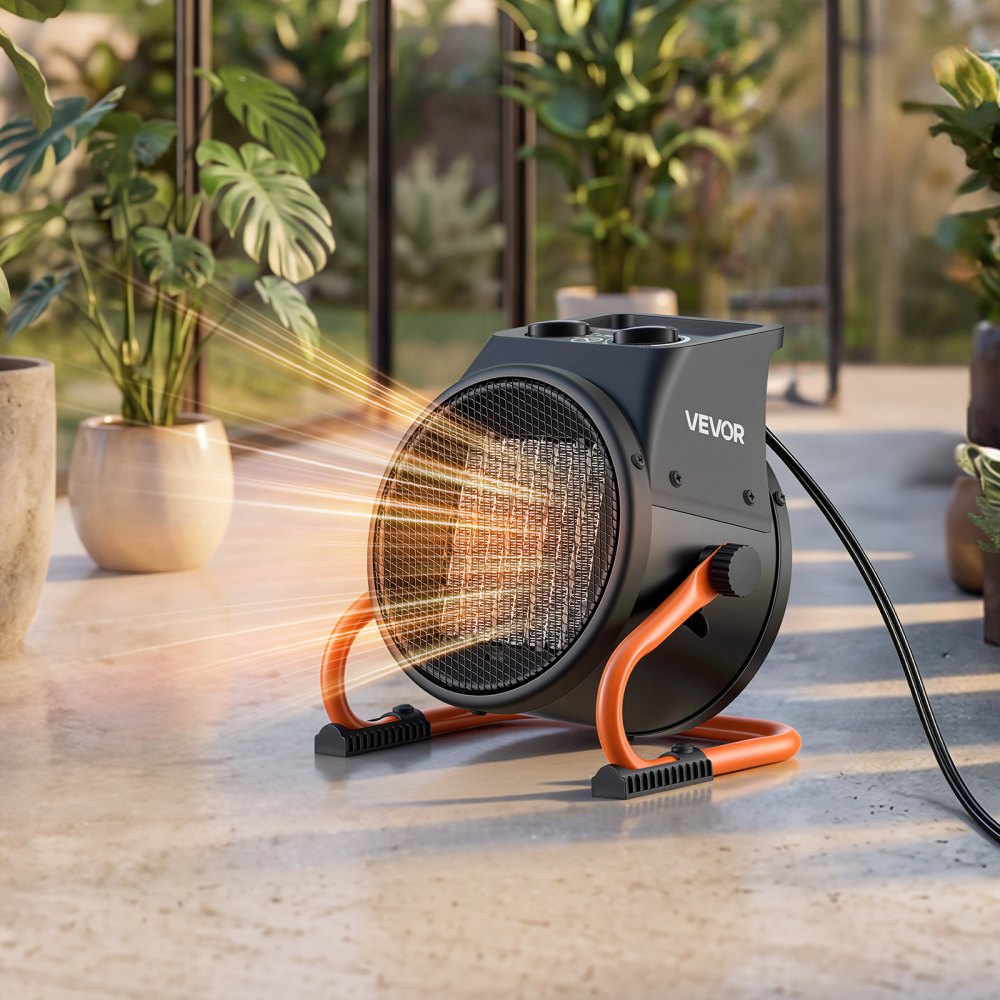 Vevor Greenhouse Heater 1500W Electric PTC Space Heater with Thermostat Fan New