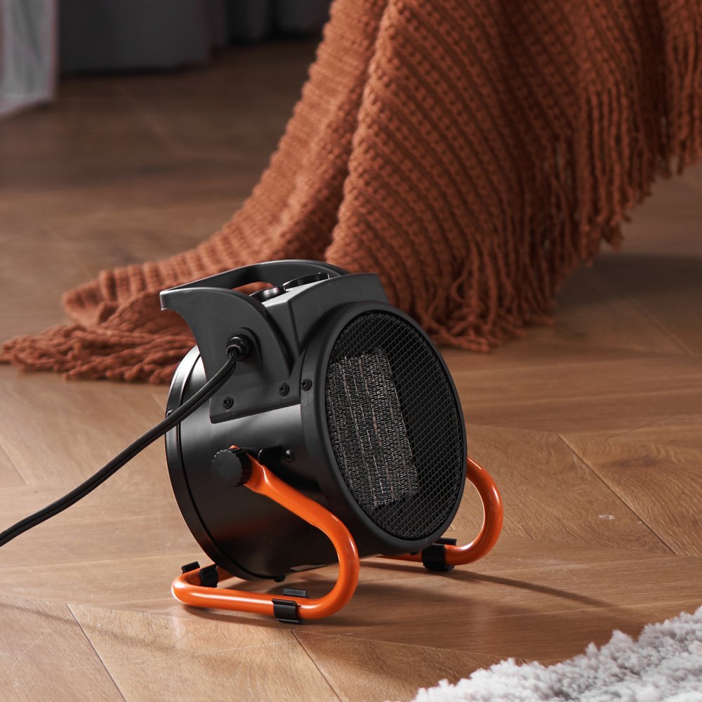 Vevor Greenhouse Heater Portable Electric Heater Fan with Thermostat 1500W New