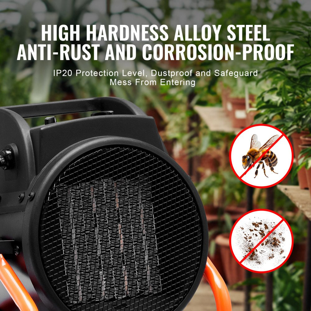 Vevor Greenhouse Heater 1500W Portable PTC Electric Fan New