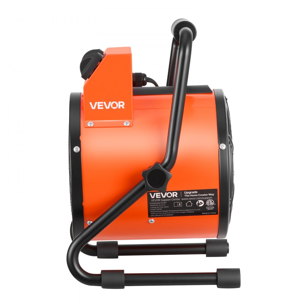 Vevor Greenhouse Heater 1500W Electric Space Heater with Fan New