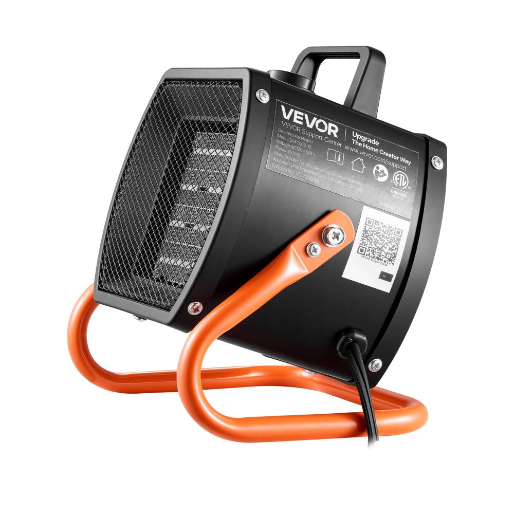 Vevor Greenhouse Heater 1500W Electric PTC Space Heater with Fan New