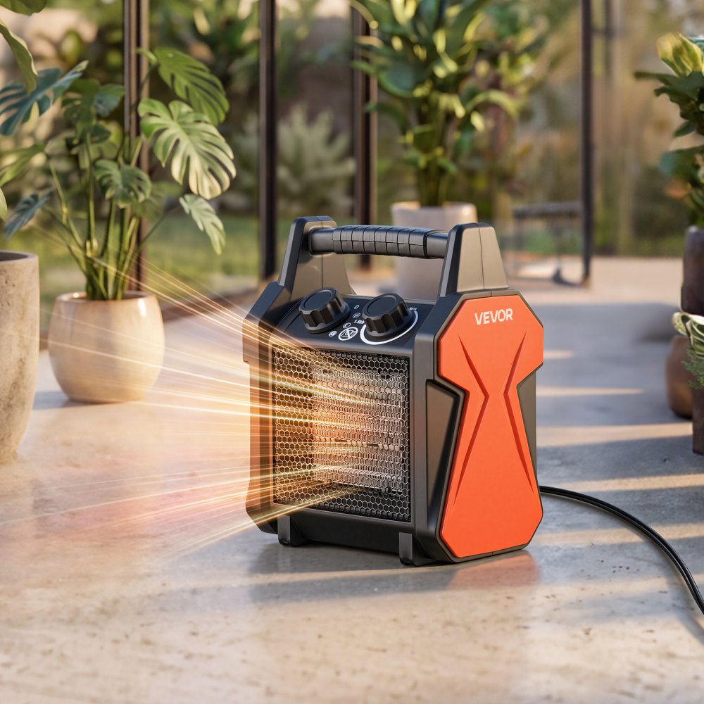 Vevor Greenhouse Heater 1500W Electric PTC Space Heater with Fan New