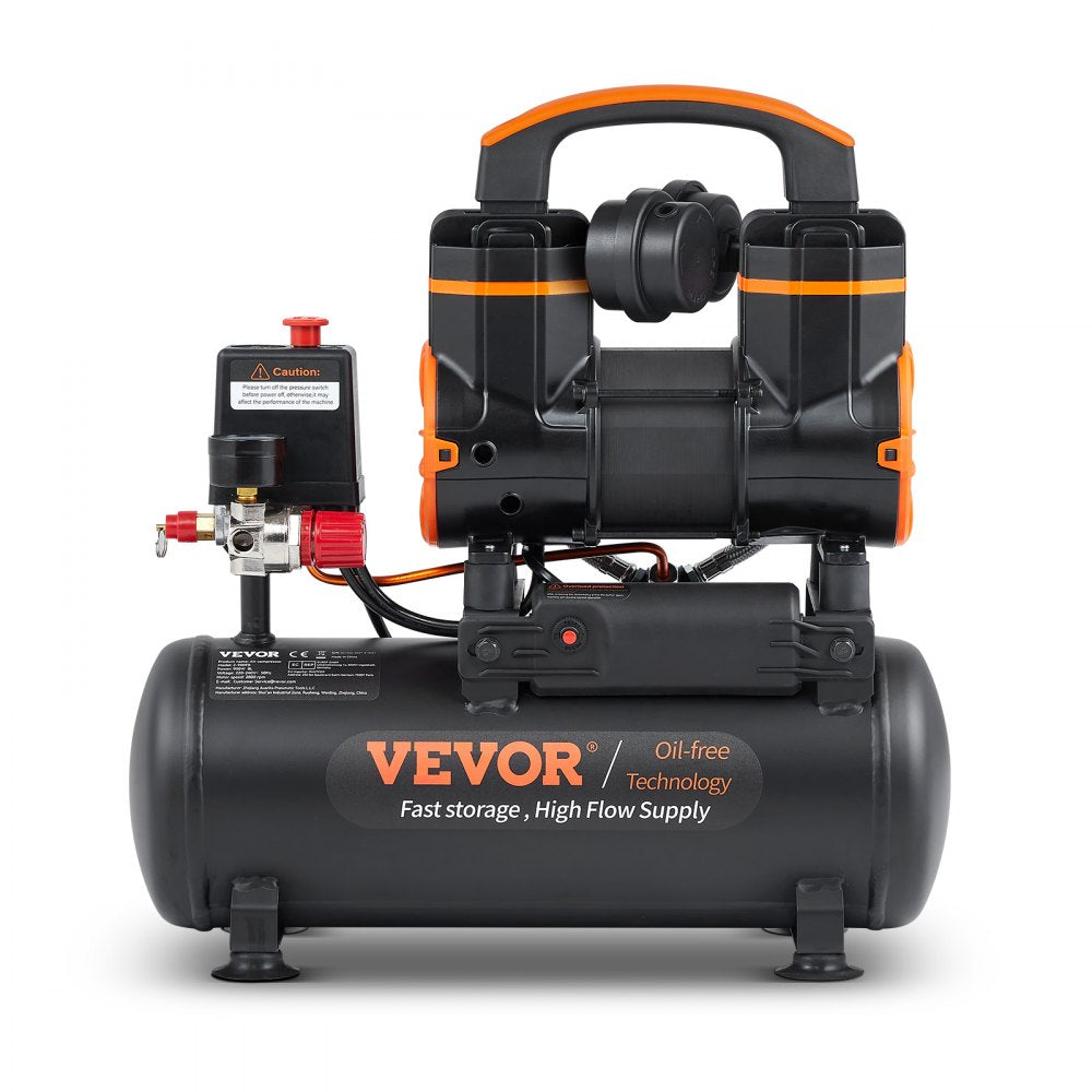 Vevor Air Compressor 2.1 Gallon 116 PSI Ultra Quiet Oil-Free Portable New