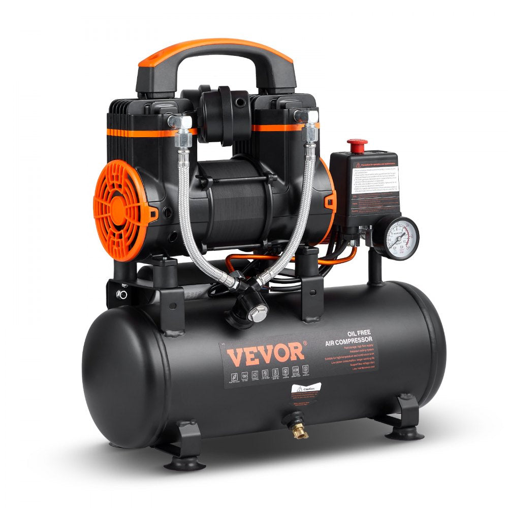 Vevor Air Compressor 2.1 Gallon 116 PSI Ultra Quiet Oil-Free Portable New