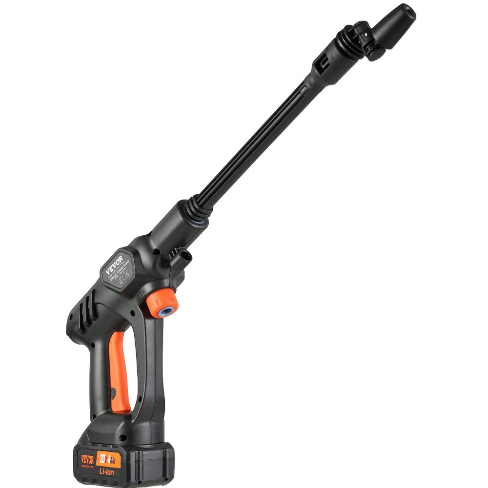 Vevor Pressure Washer Cordless Portable Power Cleaner with 4.0Ah Battery and 6-in-1 Nozzle New