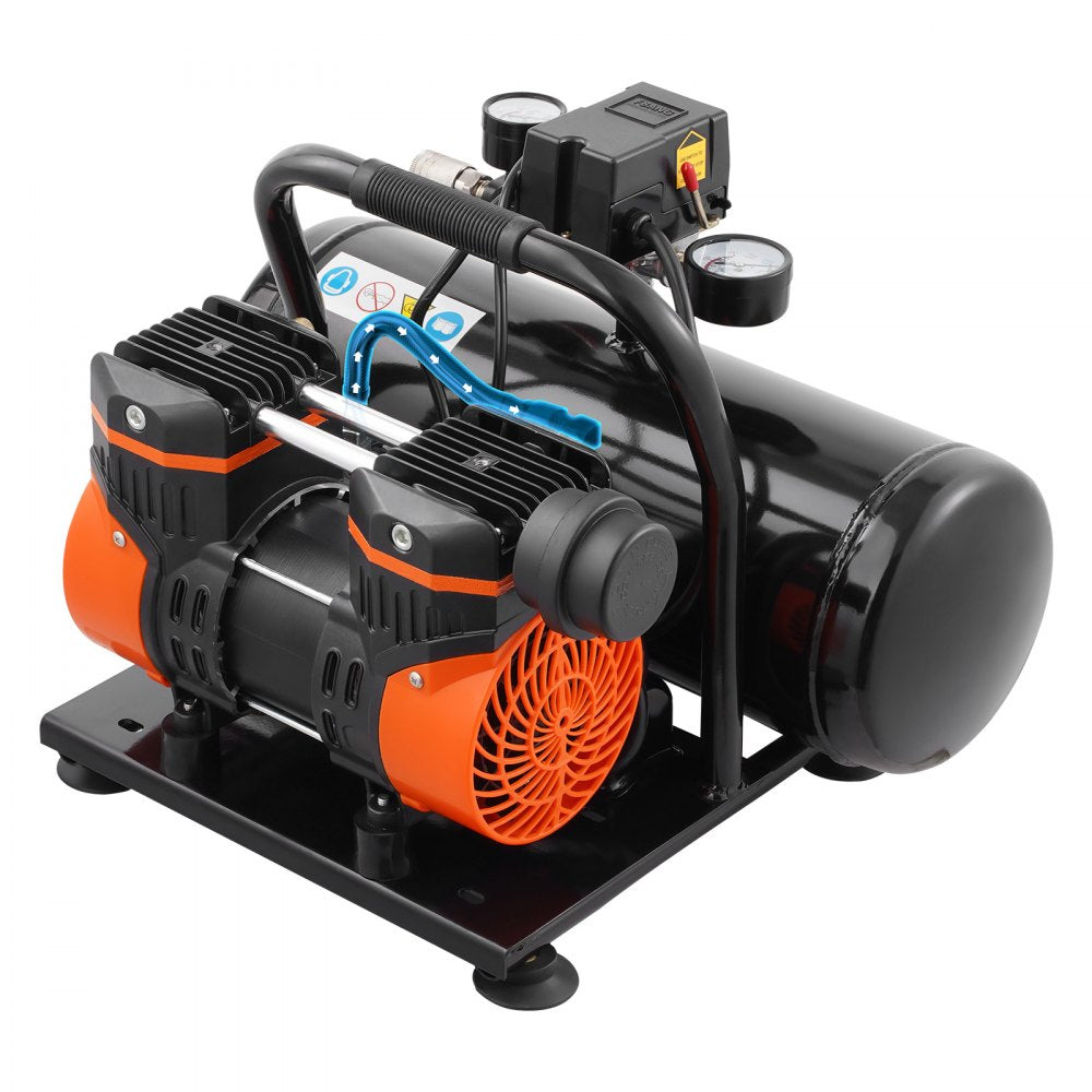 Vevor Air Compressor 2 Gallon 120 PSI Oil-Free Portable Horizontal New