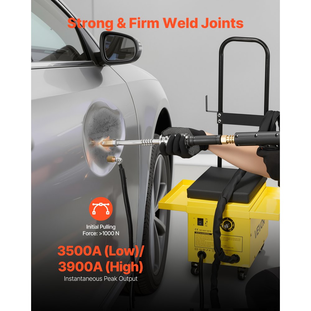 Vevor Stud Welder Dent Repair Kit 4.5KW Professional Workstation with 2 Welding Guns and 6 Modes New